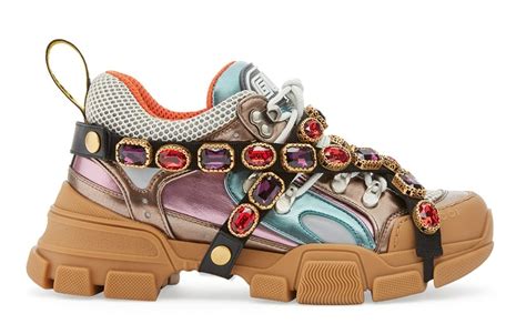 gucci chunky jeweled sneakers.